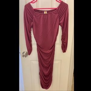 Rachel Pally Fitted Ruched Maternity Dress